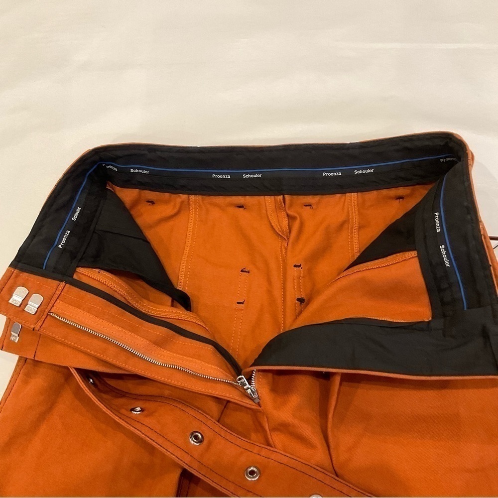 Proenza Schouler Belted Straight Pants in Cuffs Size 0 XSmall - Picture 10 of 16